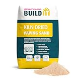 The Glowhouse Kiln Dried Sand Brushing in Joint Gap Filling Paving Block Slabs Patio and Drives Fine Dry Aggregate Silica Sand Bag 20kg - Made in the UK