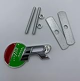 Circular R Grid Car Emblem Badge Red/Green/Nickel for F-PACE XJ XK XJR XJS E X Type