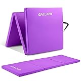 Gallant Foldable Gymnastics Mat - 6ft Long and Tri Folding, 5cm Thick High Density Foam, Non Slip and Easy to Clean - Tumble Exercise Crash Equipment for Kids