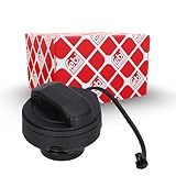 febi bilstein 27288 Fuel Filler Cap with securing strap, not lockable, 1 unit, Schwarz