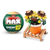 MAX Premium Garden Pot Plants Building Bricks Collection (up to 233 pieces, 6 to collect). (Pot Sunflower, 1 Capsule)