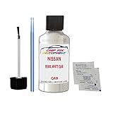Touch Up Paint For Nissan Elgrand Pearl White Qab Qab 2008-2022 30Ml Bottle Brush Scratch Stone Chip Repair Pen