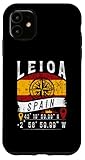 iPhone 11 Leioa Spain Flag GPS Coordinates Of Leioa Case