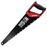 HAUTMEC 22-Inch Aggressive Hand Saw, Large Ergonomical Handle, Wood Saw with Chip Removal Design for Universal Heavy Duty Sawing,Pruning,Gardening,Wood-Plastic Cutting, HT0026-SA