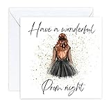 Have a lovely prom card leavers party ball brown hair Not personalised but suitable for daughter granddaughter Niece etc