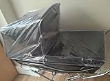 Rain Cover for Silver Cross Kensington Prams, Compatible with Tenby, Carlton, Grosvenor, Windsor Models, Clear Protective Cover