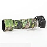 CHASING BIRDS Camouflage Waterproof Lens Coat for FUJIFILM XF 100-400mm F4.5-5.6 R LM OIS WR Rainproof Lens Protective Cover (Green Leaf Camouflage, With 1.4X and 2.0X TC)