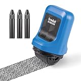Trodat Wide Identity Theft Protection Roller Stamp (Includes 3 Refills)