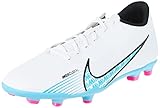 NIKE Men's Mercurial Vapor 15 Club Mg Sneaker, White Baltic Blue Pink Blast, 9 UK