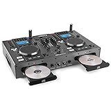 PD CDJ450 Advanced DJ CD Mixer with Dual Players, Bluetooth, USB & SD – Professional DJ CD Players, Ideal Mixer for Beginners, Music Enthusiasts and Live Events