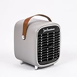 Jack StoneHouse Portable Electric Fan Heater, Energy Efficient 1000W Portable Space Heater for Home Low Energy Room Desk Home eco heater ecoheater Fast Heat in 5 Seconds (Grey)
