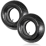 SPARES2GO Wheelbarrow Wheel Tyre and Inner Tube (4.00-8 4.80-8, 35PSi) 16 inch x 2