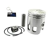 STONEDER 40mm Piston Rings 10mm Pin Kit Replacement for 2 Stroke Yamaha 50cc BWS 50 3KJ CW50 Slider 50 Jog 50 Scooter Moped Polaris Aeon Predator 50cc Scrambler Sportsman 50 ATV Quad