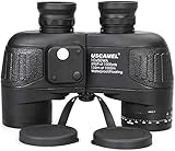 USCAMEL 10X50 HD Waterproof Military Binoculars with Ranging, Compass Multifunction, Suitable for Adults Bird watching, Hunting, Sailing, Black