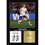 Russo Gift Signed A4 Print Display Unframed Lionesses Gifts Digitally Reproduced Signature (Framed)