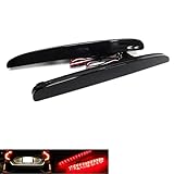 2x Black Smoked Lens Rear Bumper Reflector LED Fog Tail Stop Brake Light DRL For 2016-2022 Civic MK X 5-door Hatchback FK Type R