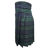 Kids Scottish Kilt Outfit - Royal Stewart, Black Watch, Pride of Scotland Tartan | Boys & Girls Traditional Highland Dress (Black Watch, 7-9 Years)