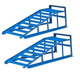 Cartrend Access ramp kit, extra sturdy and wide, load 1.6 tons per each pair, tire distance up to 225 mm, Blue