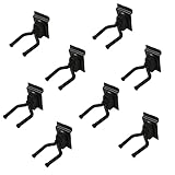 XCHTX Guitar Hook Slatwall Adjustable Guitar Wall Mount Stand Hangers Bass Accessories Perfectly Display Musical Instruments for Musical Retail Shop, Bedroom, Playroom, Bar, Rehearsal Space 8Pack