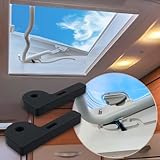 MaJoCompTec® CAMPERPART Lock for Dometic Roof Windows, Motorhome Roof Hatch Security, Storm Protection, Caravan, Box Truck Protection Accessories (Skysafe Heki Mini - Midi)