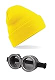 ASVP Shop Funny Cartoon Character Goggle Glasses Eyes - Yellow Character - For Halloween Carnival Costume Parties