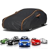 Car Covers for Outside Storage for Mazda 323 S V/VI Sedan 1994-2003,Outdoor Waterproof Sunshade Car Cover, Breathable, Anti-UV, Dustproof, Anti-Leaf, Rainproof And Anti-Scratch