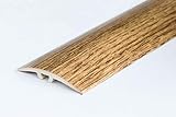 23 Colours Wood Effect Door Edging Floor Trim Threshold - 40mm Self-Adhesive TMW Profiles (Smoked Oak)