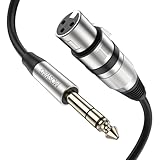MOSWAG 1M/3.28FT Microphone Cable XLR to Jack, Microphone Lead XLR Cable for Dynamic microphone, Speaker, Audio Sound Consoles, Mixer
