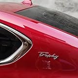 1PC Car 3D Badge Sticker Auto Accessories for MG Trophy Zs EV 5 2022 Rx5 Rx8 Tf 3 6 Phev Hs Astor One Gs V80,Silver Style
