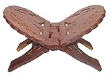 PR INTERNATIONAL Beautiful Folding Holy Stand/Rahel Book. Wooden Holy Stand Beautiful Kuran Bible Holder Stand., BROWN, MEDIUM, (PR061-UK)
