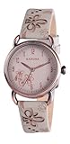 Kahuna Women's Quartz Watch with Beige Dial Analogue Display and Beige PU Strap KLS-0254L