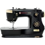 Singer HD500 Classic Sewing Machine, Metal Plastic, Black/Gold