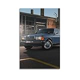 NOHYS Luxury Car Poster AMG W123 230CE Touring Car Poster Decorative Painting Canvas Wall Posters And Art Picture Print Modern Family Bedroom Decor Posters 16x24inch(40x60cm)