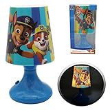Paw Patrol Table Lamp 18cm - Paw Bedside Night Light for Bedroom, Desk Lamp for Living Room Office Kids Home Decor, Boys Lamp for School Kids 3+ Years