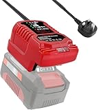 Mini Battery Charger for Einhell PXC 18V, TEPULAS Fast Charger Replacement for Einhell/Ozito 18V Lithium Battery 4511396 4511437 4511437OVP (No Battery)