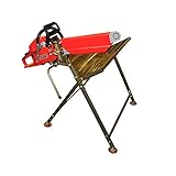 RocwooD Log Saw Horse Log Holder Folding Foldable Metal with Pivoting Chainsaw Clamp Adjustable Outdoor Cutting Fire Wood Support Bench Workbench Galvanised
