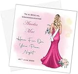 Personalised Girls Prom Night Card for School Prom for Daughter Granddaughter Friend Niece Cousin Goddaugther