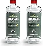 GREEN HAVEN 2L Premium Bioethanol Fuel for Fireplace - Bio Ethanol Liquid for Fires Pits, High Purity Clean Burning Fuel, Bioethanol Fuel Liquid Indoor and Outdoor, Bio Ethanol Fire