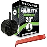 20" Baldwins Cycle/Bike Inner Tube 20" x 1.75 to 2.125 (Fits any 1.75, 1.85, 1.90, 1.95, 2.0, 2.10, 2.125) Schrader/Car Type Valve & BALDY'S TYRE LEVER