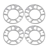 4pcs Wheel Spacers, 5mm Aluminum Alloy Wheel Spacers Replacement for 4/5 Stud Hubs