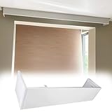 Innovz Extra Long Curtain Pelmet Panel Box, Ceiling or Wall Mounting Curtain Valance without Tracks, Decor Curtain Box for Roller Blins, Venetian Blinds, Curtain(Ceiling mount,1m/3.3ft)