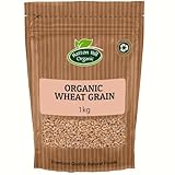 Organic Wheat Grain 1kg by Hatton Hill | Perfect for Milling, Baking, and Wholegrain Cooking