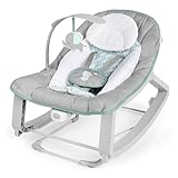 Ingenuity Keep Cozy 3-in-1 Grow with Me Vibrating Baby Bouncer, Seat & Infant to Toddler Rocker, Vibrations & Toy Bar, 0-30 Months Up to 40 lbs (Weaver)