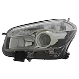 XYZ Parts Replacement Headlight Assembly Electric Adjustment Chrome Halogen Compatible With Nissan Qashqai J10 SUV 2010-2014 For UK Passengers Side Left Hand