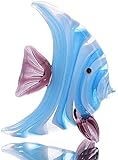 Crystals Uncatcher Glass Figurines - Sea Life Tropical Fish Murano Art Miniatures Handicraft Animal Figure for Fish Tank or Aquarium Decoration