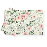 CuddlyZOO Dolls Teddy Quilt/Duvet Pillow Bedding Set Fits Up to 46cm 18" Doll Pram/Cot (Roses & butterfly)