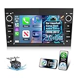 [2+64GB] Android Car Radio For Vauxhall Corsa Opel Astra Zafira 2006-2011, 9 inch Touchscreen Car Stereo with Wirelss Carplay & Android Auto, WiFi, GPS, FM RDS Radio, Reverse Camera, Hi-Fi Audio