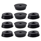 sourcing map 10pcs Rubber Feet Round Bumper Furniture Table Printer Chopping Board Speaker Floor Protector Cabinet Leg Pads, D18x15xH5mm
