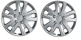 UKB4C Pair Of Silver 14" Caravan Wheel Trims Hub Caps for Bailey Ranger 550/6 2005