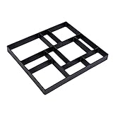 Ejoyous Concrete Moulds, Formwork Shape Concrete Tile Mold DIY Garden Concrete Paving Mold, Concrete Moulds Paving for Pavement Walkways Outdoor Improvements